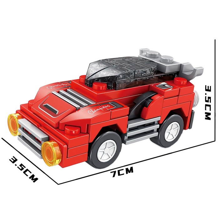 Конструктор Гонка &laquo;Спорткар&raquo;, 59 деталей