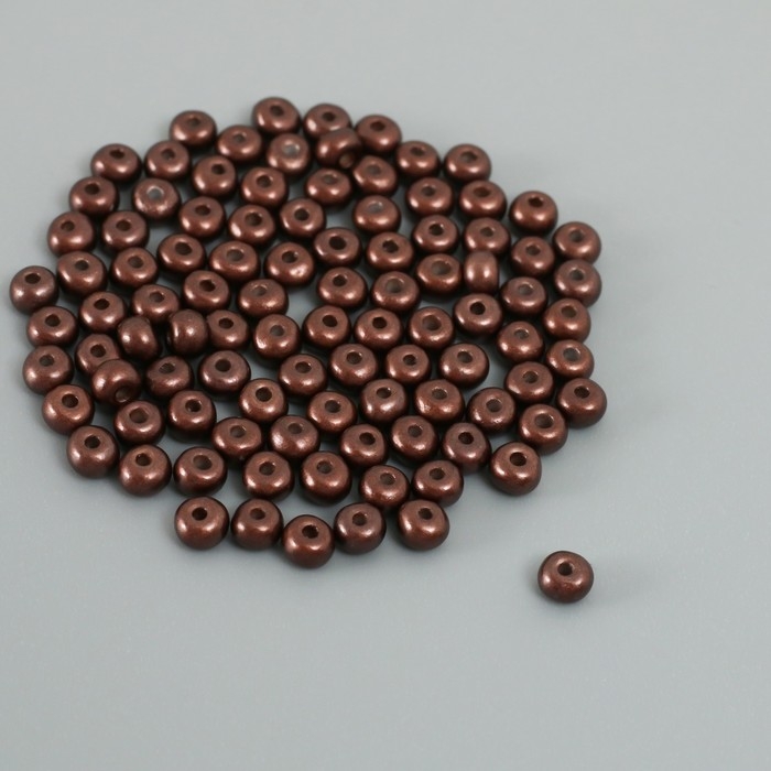 Бисер стекло 6/0 Бисер стекло 6/0 "Металлик. Горький шоколад" 10 гр
