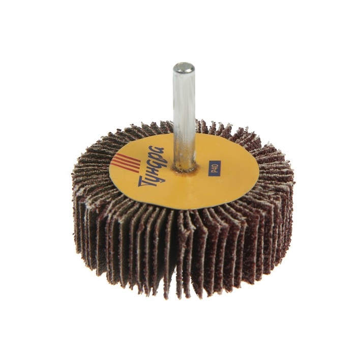 Круг лепестковый радиальный ТУНДРА, 60 х 20 х 6 мм, Р40 Круг лепестковый радиальный ТУНДРА, 60 х 20 х 6 мм, Р40