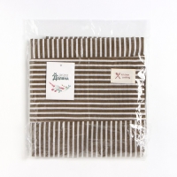 Фартук Доляна с карманом, цв.коричневый, 70*65&plusmn;4см, 100% хл, рогожка