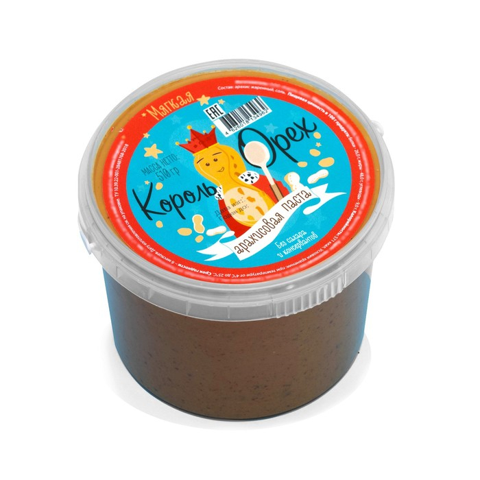 Арахисовая паста «Король Орех» мягкая, 510 г Арахисовая паста «Король Орех» мягкая, 510 г