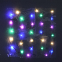 Плёнка упаковочная с гирляндой «Разноцветная», 60 х 60 см Плёнка упаковочная с гирляндой «Разноцветная», 60 х 60 см