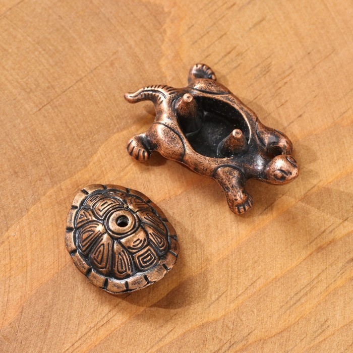 Подставка для благовоний "Черепаха", 4 х 1,8 см, медная