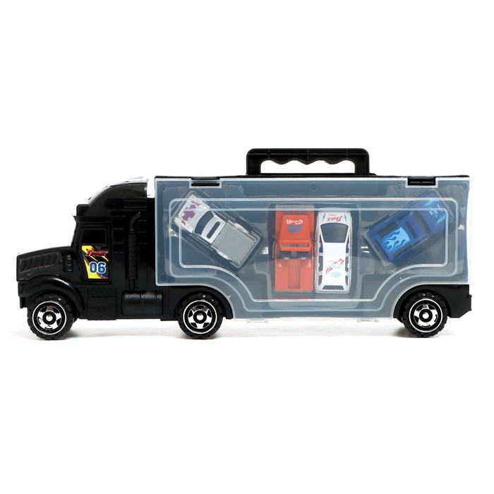 Грузовик «Автовоз», с 4 машинками цвет МИКС Грузовик «Автовоз», с 4 машинками цвет МИКС