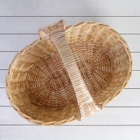 Корзина продуктовая, 62&times;41&times;18/50 см, ручное плетение, ива