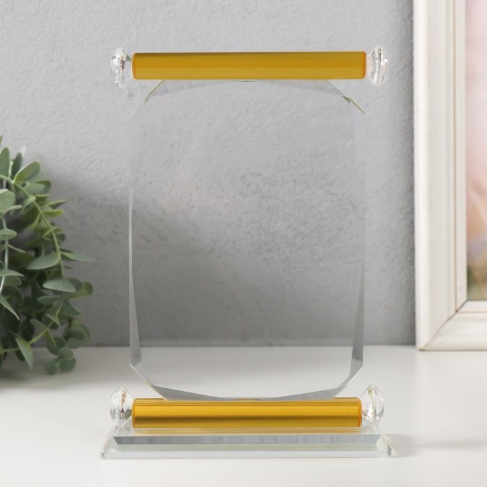 Сувенир стекло Сувенир стекло "Стела наградная в виде свитка" 13х4,7х19 см