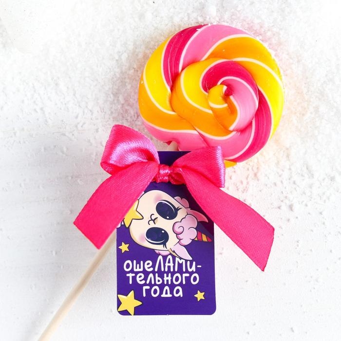 Леденец на палочке &laquo;Ошеламительного года&raquo;: со вкусом дыни, 15 г