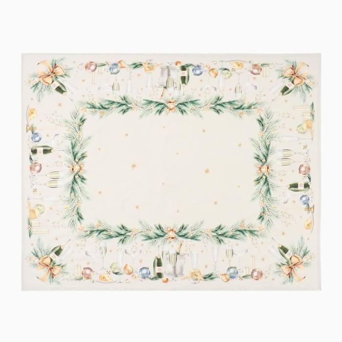 Набор столовый Spruce mood  скат.150х220см +/-3см с ВГМО, салф.40х40см-12 шт, 100%хл