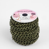 Цепочка для сумки, 7 × 11 мм, 10 ± 0,5 м, цвет бронзовый Цепочка для сумки, 7 × 11 мм, 10 ± 0,5 м, цвет бронзовый