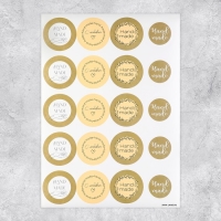 Наклейки для бизнеса &laquo;Ручная работа&raquo;, 40 шт, 4 х 4 см