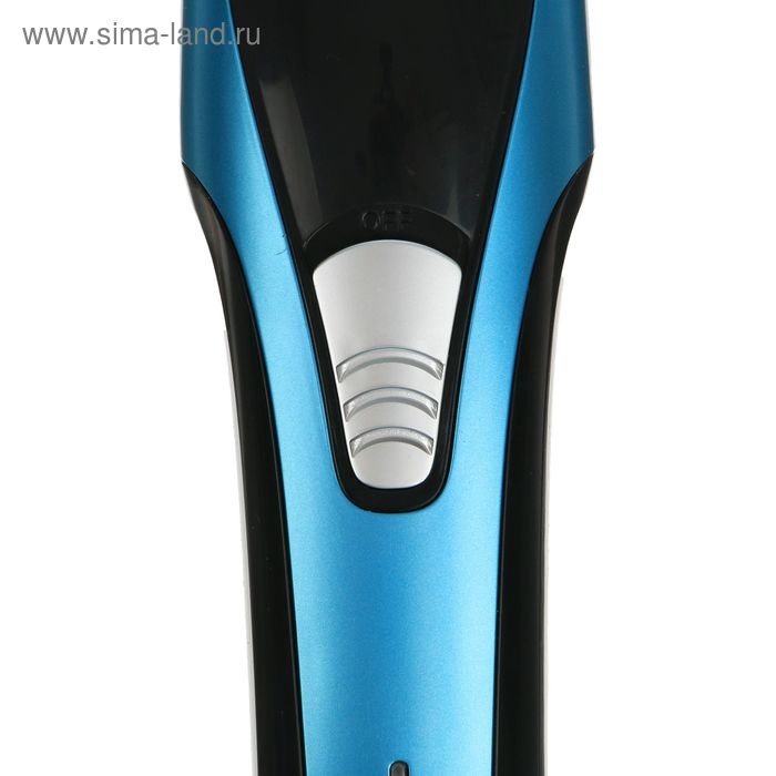 Машинка для стрижки Galaxy GL 4156, АКБ, 2 насадки, 5 режимов, синяя Машинка для стрижки Galaxy GL 4156, АКБ, 2 насадки, 5 режимов, синяя