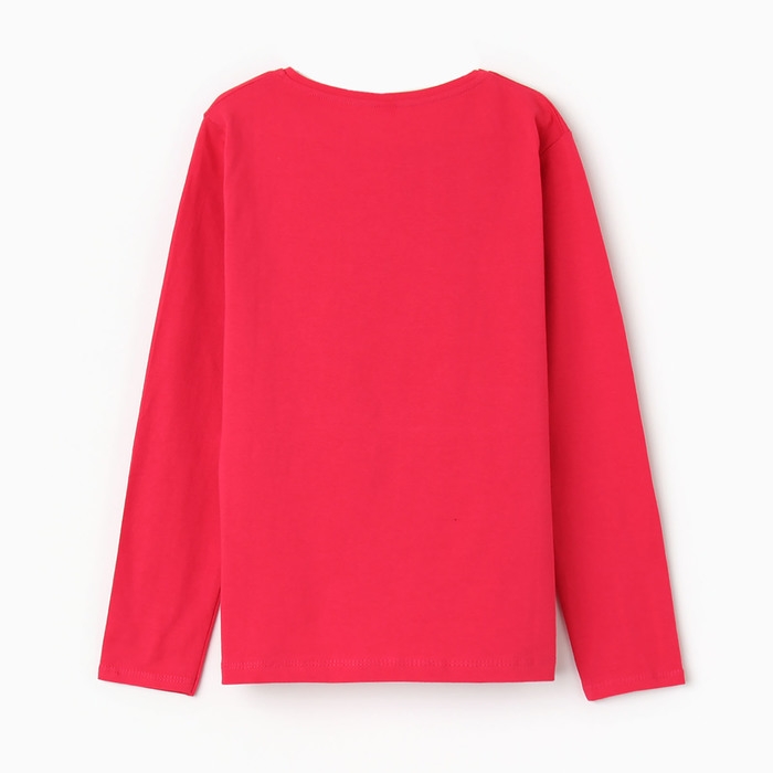 Лонгслив для девочки, цвет коралл, рост 134 см
