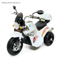 Электромобиль «Чоппер», с аккумулятором, световые и звуковые эффекты, цвет белый Электромобиль «Чоппер», с аккумулятором, световые и звуковые эффекты, цвет белый