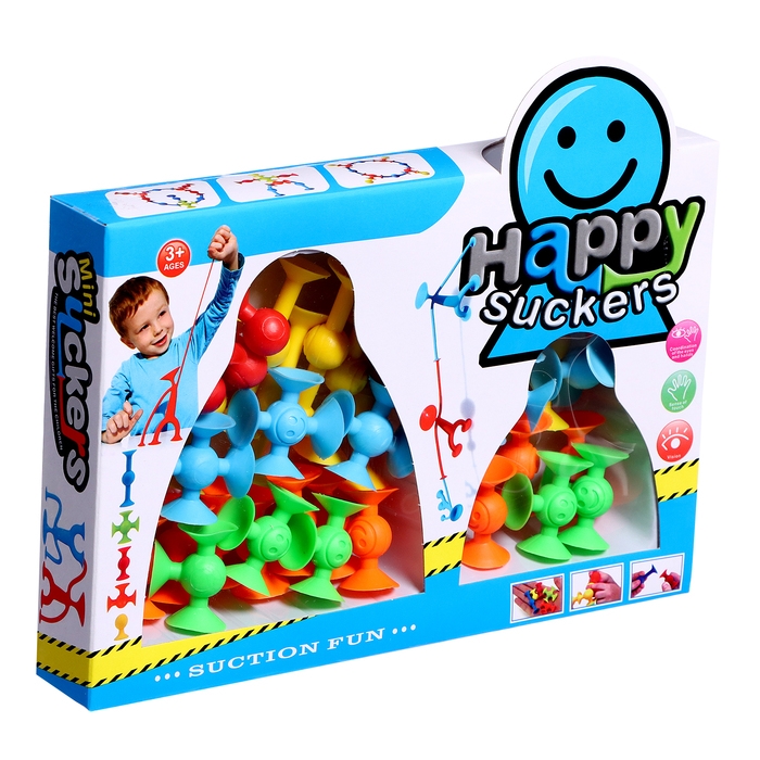 Конструктор &laquo;Весёлые присоски&raquo;, 35 деталей