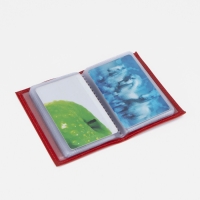 Визитница, 18 карт, цвет красный