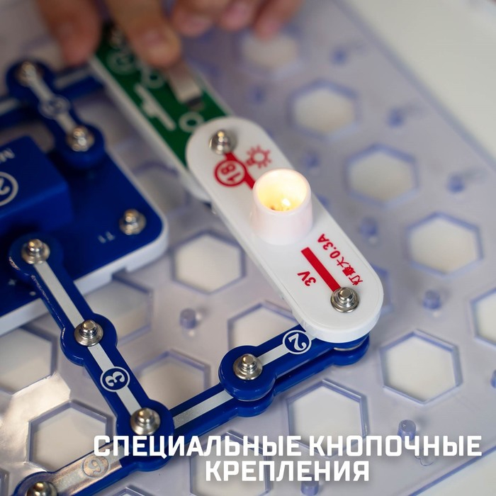 Конструктор электронный &laquo;Эврики&raquo;, 335 схем, 31 элемент, работает от батареек