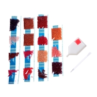 Алмазная мозаика с частичным заполнением на холсте «Девушка с леденцом», 30 х 40 см Алмазная мозаика с частичным заполнением на холсте «Девушка с леденцом», 30 х 40 см