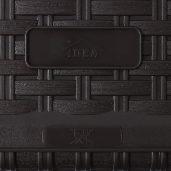 Ящик балконный &laquo;Ротанг&raquo;, 57,5 см, 12 л, цвет коричневый