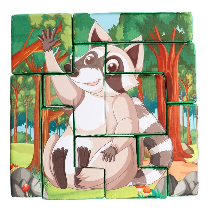Мягкий развивающий пазл &laquo;Лисичка&raquo;, 9 элементов