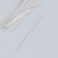 Иглы металл для бисера в стеклянной колбе тонкие набор 30 шт &Oslash; 0,45х100 мм 1,5х1,5х14 см
