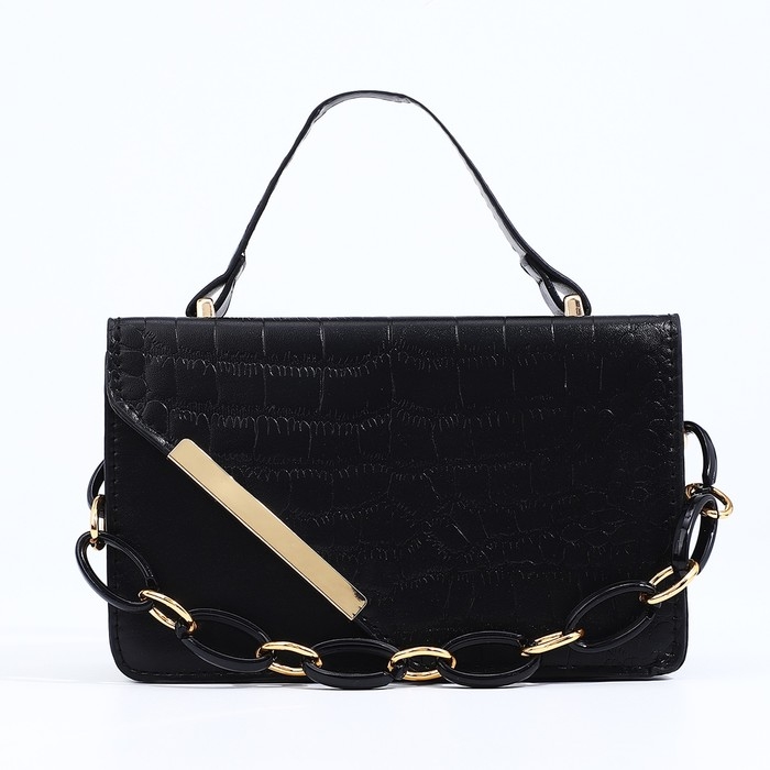 Сумка мессенджер на магните, цвет чёрный Сумка мессенджер на магните, цвет чёрный