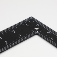 Линейка угольник, 20 &times; 30 см, S = 1,4 см, цвет чёрный