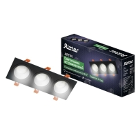 Светильник встр ARTIN скрыт ламп прямоуг 260х92х40мм монтаж отв 80х230мм 3хGU5.3 Al черн 514 Светильник встр ARTIN скрыт ламп прямоуг 260х92х40мм монтаж отв 80х230мм 3хGU5.3 Al черн 514