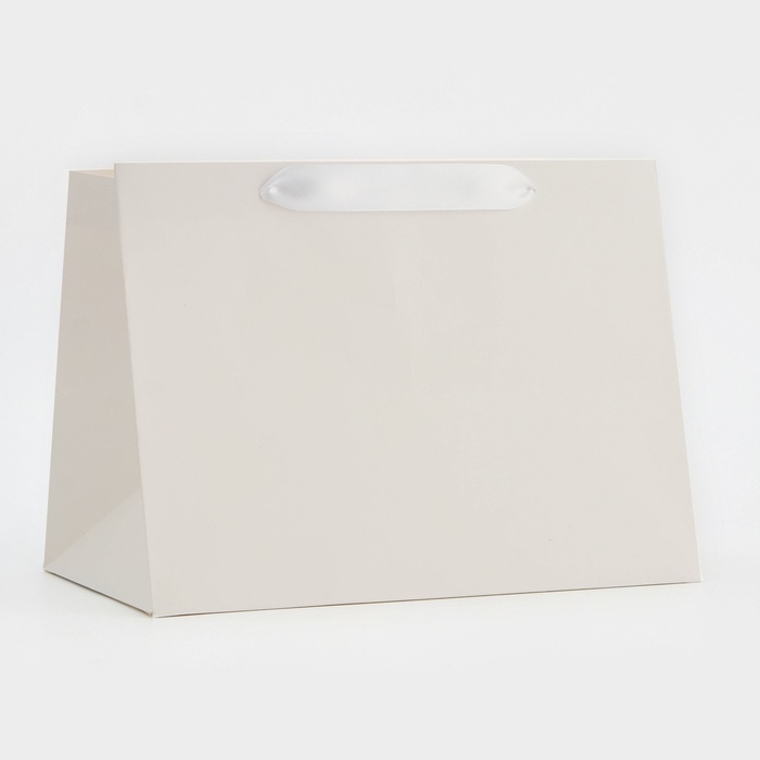 Пакет подарочный с широким дном 25 х 19 х 18 см, белый Пакет подарочный с широким дном 25 х 19 х 18 см, белый