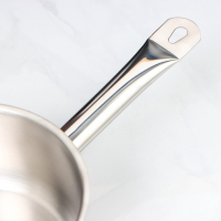 Ковш без крышки &laquo;Общепит&raquo;, 2,1 л, d=18 см, h=9 см, металлическая ручка, с теплораспределительным слоем, индукция