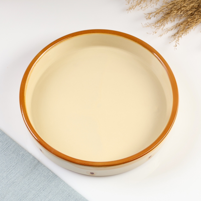 Блюдо Блюдо "Харизма" 0,5л / 20х3,5см, карамель