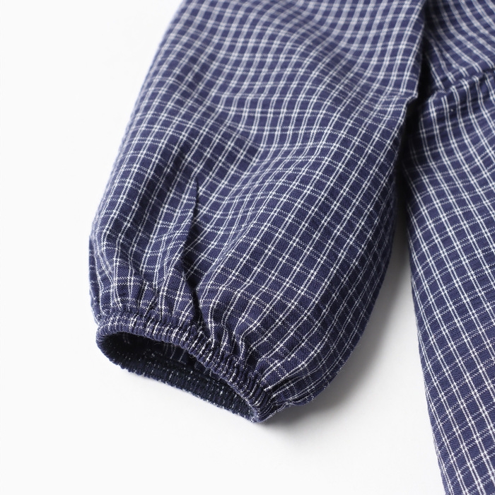 Платье Крошка Я "Клетка", рост 86-92, синий