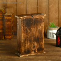 Ключница "Узоры из цветов" дерево 21*9*26 см