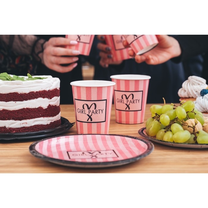 Стакан одноразовый бумажный Birthday secret, набор 6 шт, 250 мл Стакан одноразовый бумажный Birthday secret, набор 6 шт, 250 мл