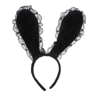 Карнавальный ободок «Зайка» с кружевом, МИКС Карнавальный ободок «Зайка» с кружевом, МИКС