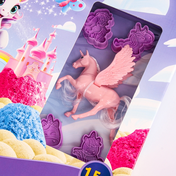 Космический песок &laquo;Единороги&raquo;, с песочницей, 1,5 кг