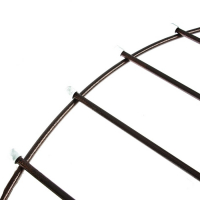 Ограждение декоративное, 73 &times; 410 см, 5 секций, металл, бронзовое, &laquo;Вертикаль&raquo;