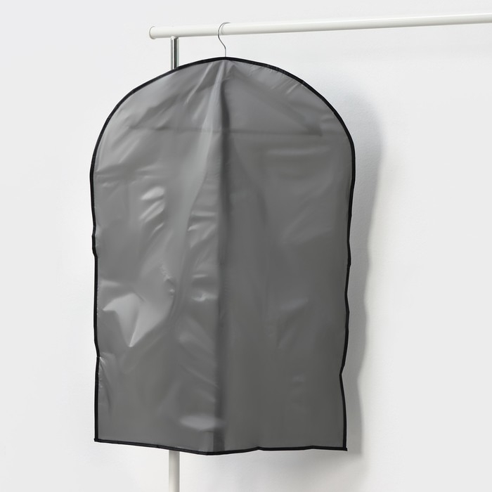 Чехол для одежды Доляна, плотный, 60&times;90 см, цвет серый