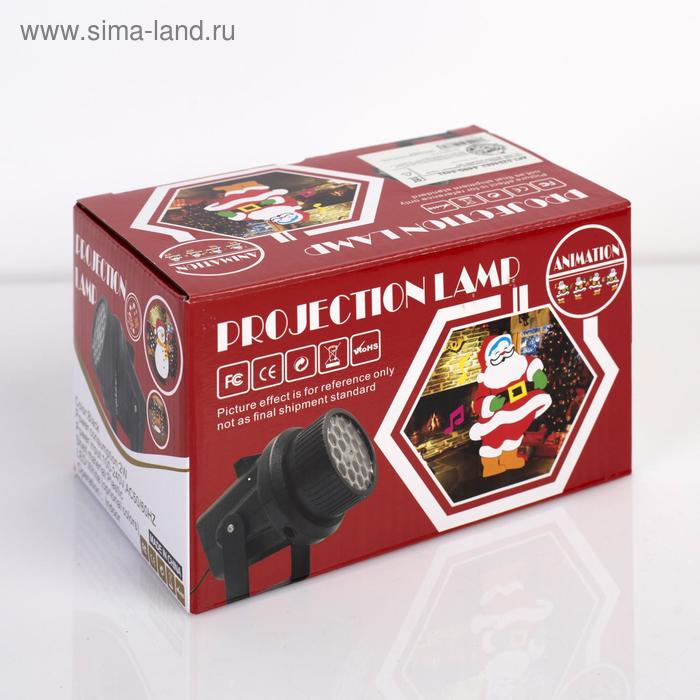 Световой прибор «Новогодние картинки», 4 картриджа, свечение мульти, 220 В Световой прибор «Новогодние картинки», 4 картриджа, свечение мульти, 220 В