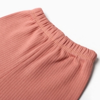 Комплект для девочки (лонгслив/брюки), цвет пудра, рост 74 см