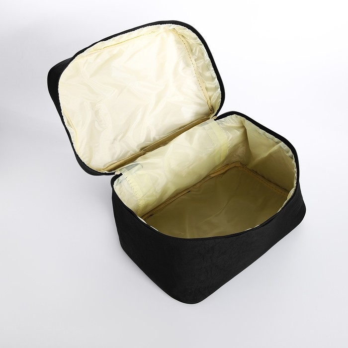 Косметичка на молнии, цвет чёрный