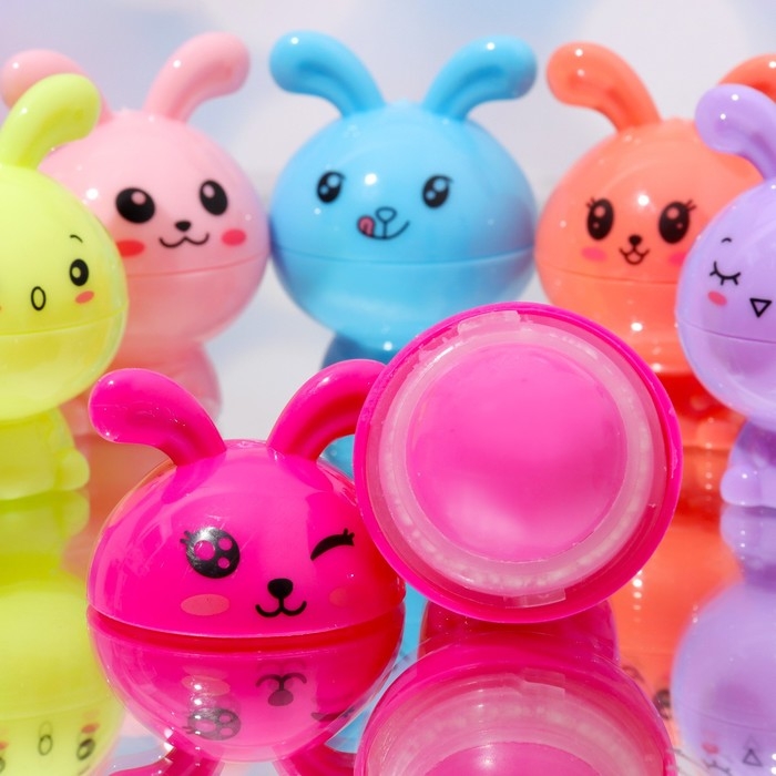 Бальзам для губ «Кролик», микс цветов и ароматов Бальзам для губ «Кролик», микс цветов и ароматов