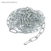 Цепь длиннозвенная ТУНДРА krep, DIN763, диаметр 5 мм, сварная, оцинкованная, 5 м Цепь длиннозвенная ТУНДРА krep, DIN763, диаметр 5 мм, сварная, оцинкованная, 5 м