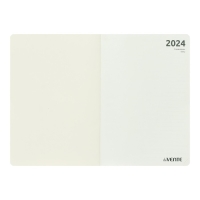 Ежедневник датированный 2024 A5 176 листов, deVENTE.Belcanto, твёрдая обложка из искусственной кожи с поролоном, ляссе, кремовый блок 70 г/м2, чёрный