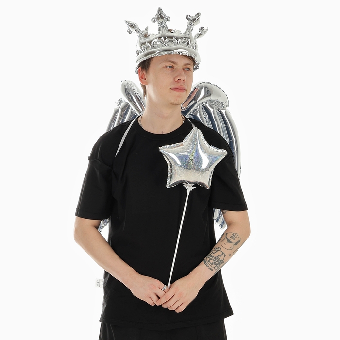 Набор фольгированных шаров «Карнавальный набор. Серебряный», 3 шт. Набор фольгированных шаров «Карнавальный набор. Серебряный», 3 шт.