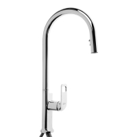 Смеситель для кухни ZEIN Z3784, однорычажный, вытяжной излив, аэратор 2 режима, хром Смеситель для кухни ZEIN Z3784, однорычажный, вытяжной излив, аэратор 2 режима, хром