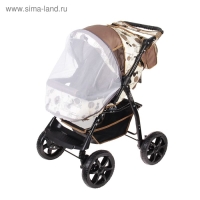 Коляска-трансформер &laquo;Гном&raquo;, пластиковые колёса, оттенки бежевого, рисунок МИКС