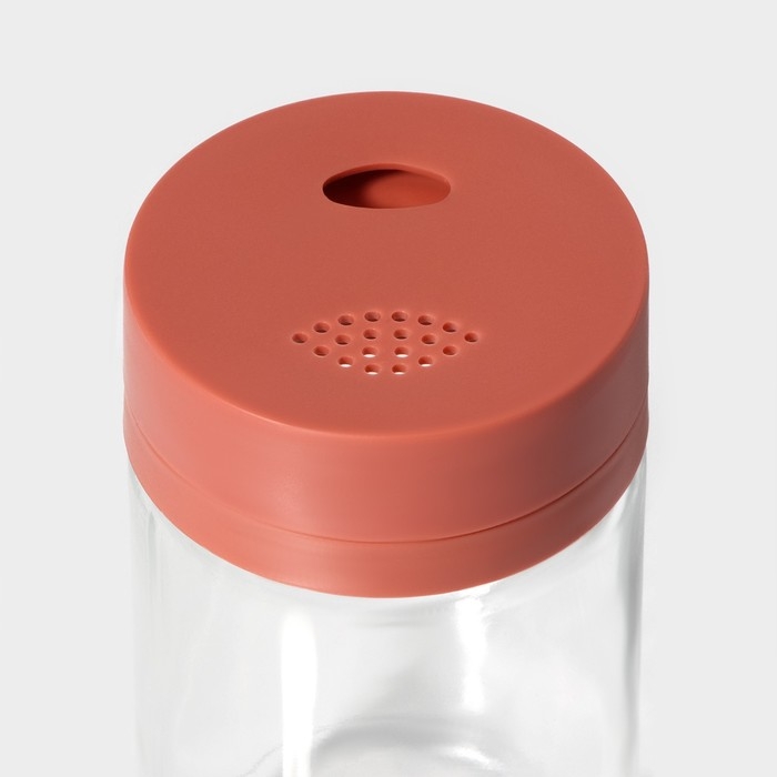 Набор для специй из стекла Доляна &laquo;Коралл&raquo;, 2 предмета: солонка, перечница 6,4&times;11 см