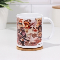 Кружка сублимация "Котики" 320 мл, с нанесением Кружка сублимация "Котики" 320 мл, с нанесением