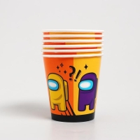 Стакан бумажный &laquo;Игра среди нас&raquo;, набор 6 шт., 250 мл