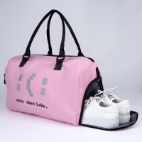 Сумка женская спортивная You decide на молнии, отдел из ПВХ, отдел для обуви, наружный карман, цвет сиреневый Сумка женская спортивная You decide на молнии, отдел из ПВХ, отдел для обуви, наружный карман, цвет сиреневый